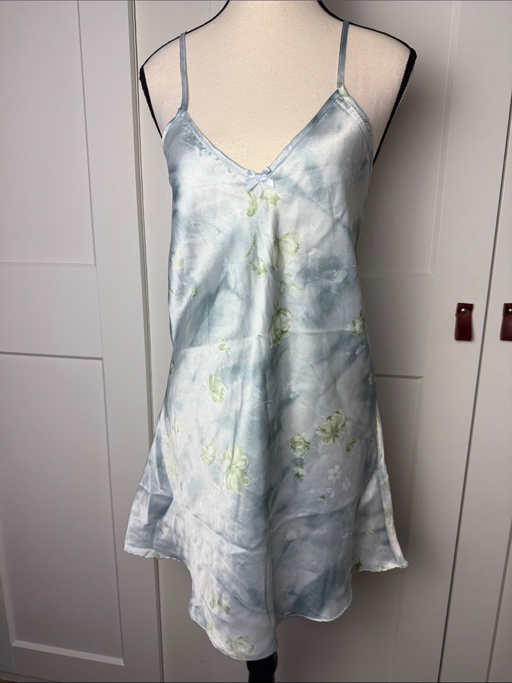 Vintage 90s Nicolette New York cottage core chemise slip dress small whimsical